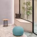 Megastrike Office by Rooot Studio | Products Seen: [Kylie Coffee Table – Small & Chimo Pouf / Ottoman – Small]]
